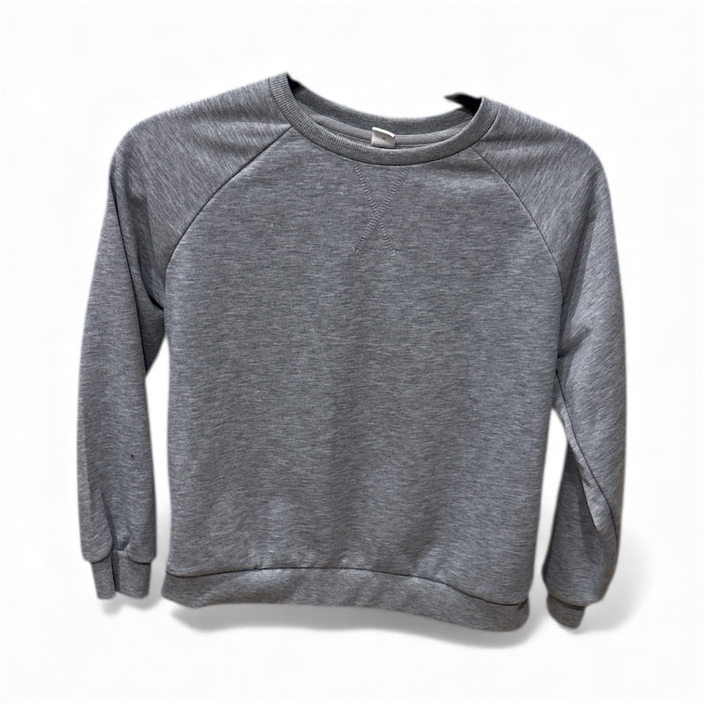 SHEIN Heather Gray Crew Neck Sweater